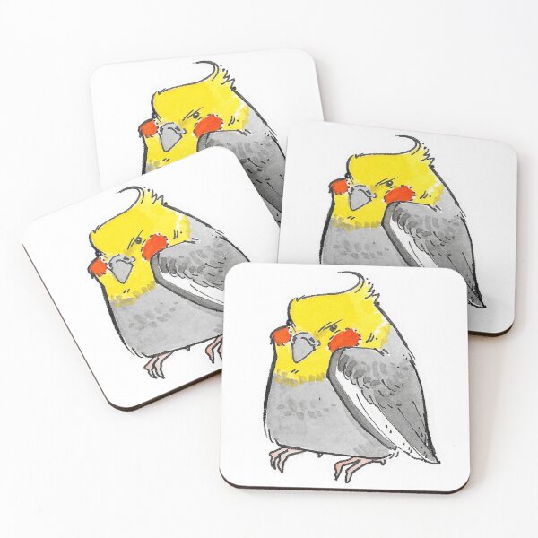 Item preview, Cantankerous Cockatiel Watercolor designed and sold by R.J.MACC || Art and Design.