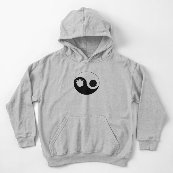Yin Yang Rick and Morty Kids Pullover Hoodie
