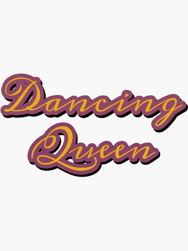 ""Dancing Queen" aesthetic " Sticker by Iamstar Redbubble