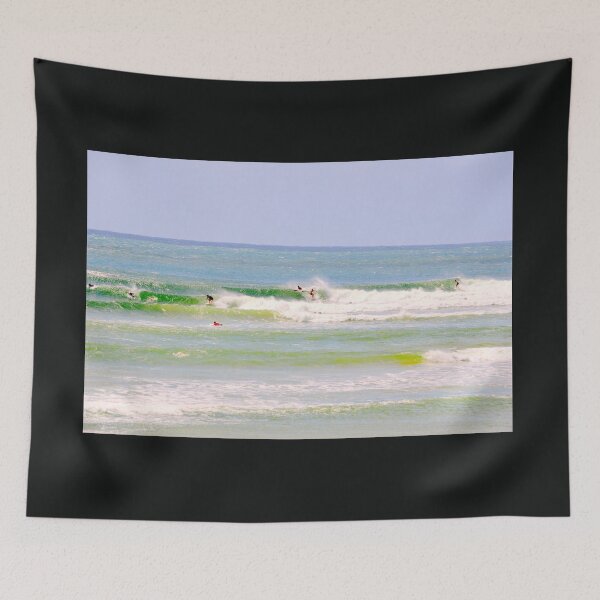 Item preview,  Surfing Green Waves - Rainbow Bay Gold Coast QLD Australia designed and sold by SaltySurfgirl.