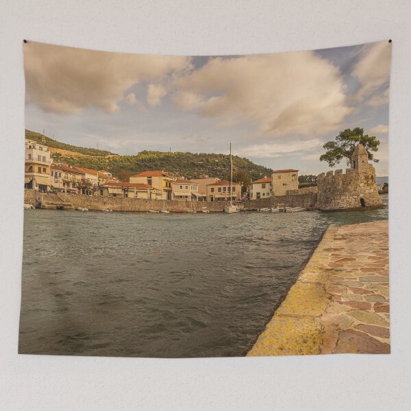 Item preview, sailboat at Nafpaktos Fortress designed and sold by KensLensDesigns.