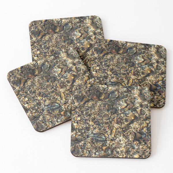 Item preview, Background texture for relaxation. Stones at the bottom of a reservoir in sunlight. Amazing creations of nature. designed and sold by Alexander Sorokopud.