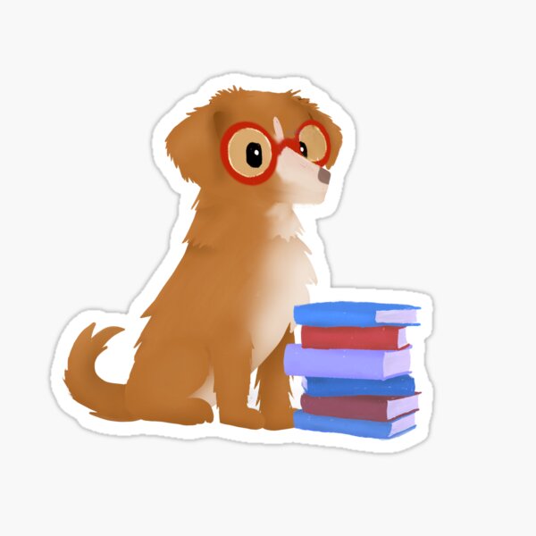 N is for Nerdy Nova Scotia Duck Tolling Retriever Sticker
