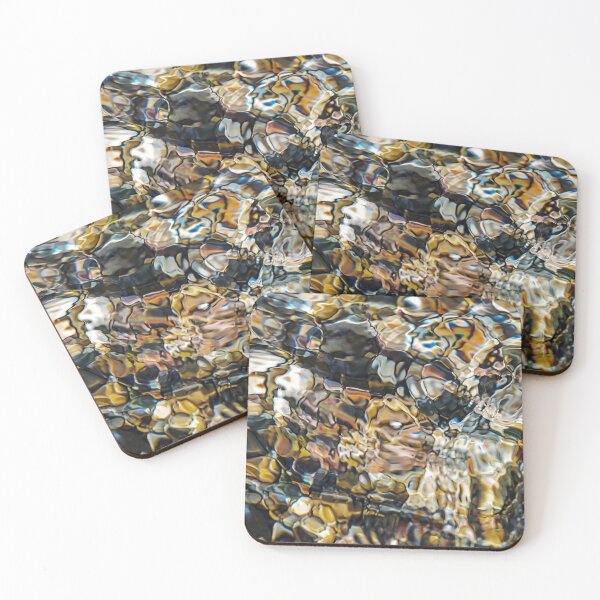Item preview, Background texture for relaxation. Stones at the bottom of a reservoir in sunlight. Amazing creations of nature. designed and sold by Alexander Sorokopud.