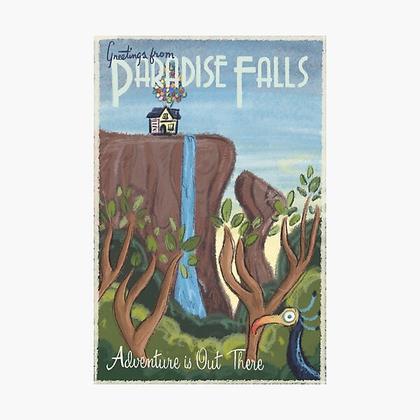 Item preview, Travel to Paradise Falls designed and sold by emklipps.