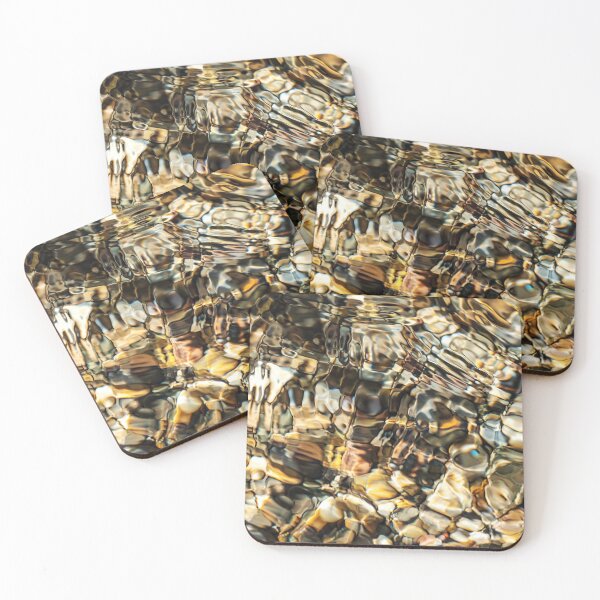 Item preview, Background texture for relaxation. Stones at the bottom of a reservoir in sunlight. Amazing creations of nature. designed and sold by Alexander Sorokopud.