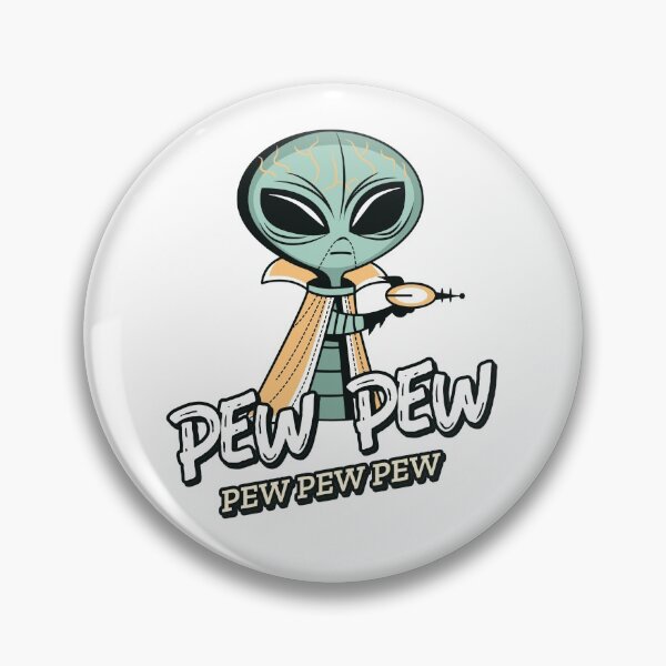 Item preview, Alien Pew Pew Funny pew pew alien designed and sold by TamGustam.