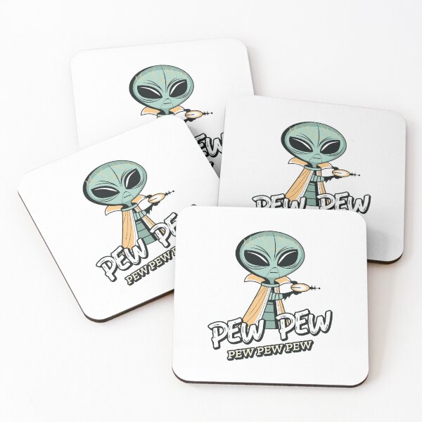 Item preview, Alien Pew Pew Funny pew pew alien designed and sold by TamGustam.