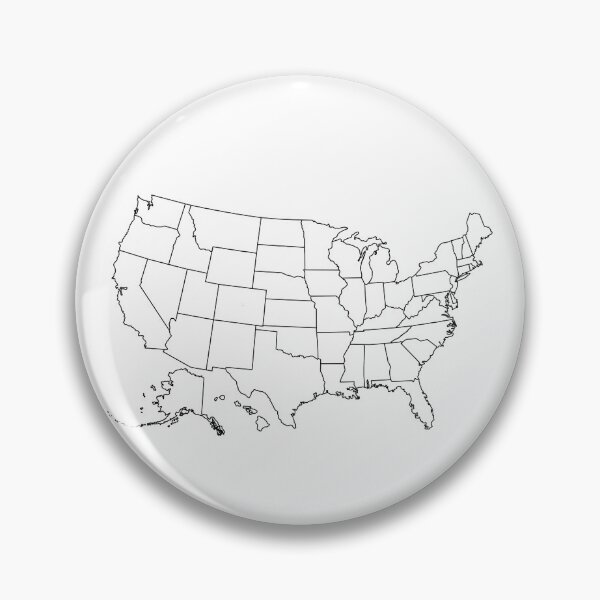 Item preview, United States map outline  designed and sold by Ella's  Doodles And Designs.