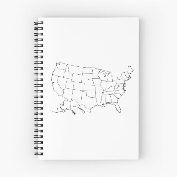 Item preview, United States map outline  designed and sold by Ella's  Doodles And Designs.