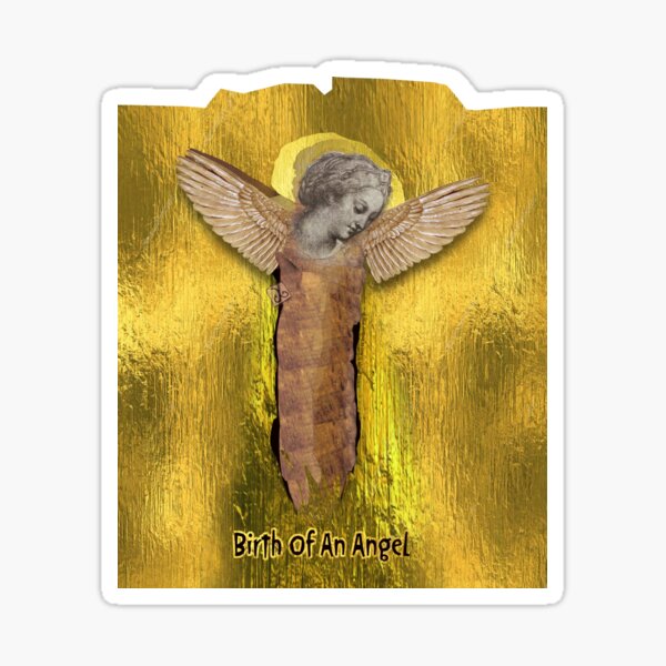The Birth of an Angel (Carlo Dolci Reinterpreted - by ACCI) Sticker