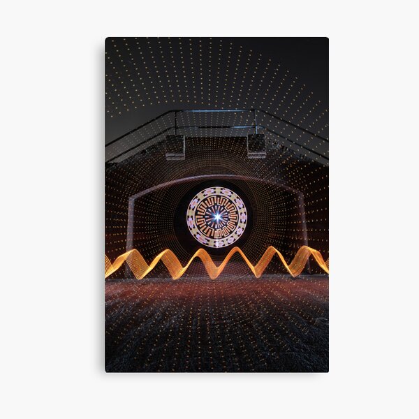 LEDs on Whitley Bay seafront Canvas Print