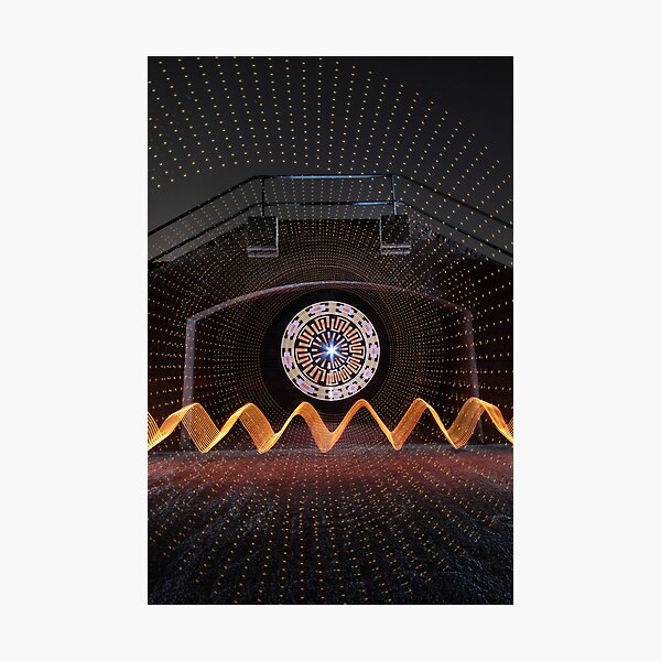 LEDs on Whitley Bay seafront Photographic Print