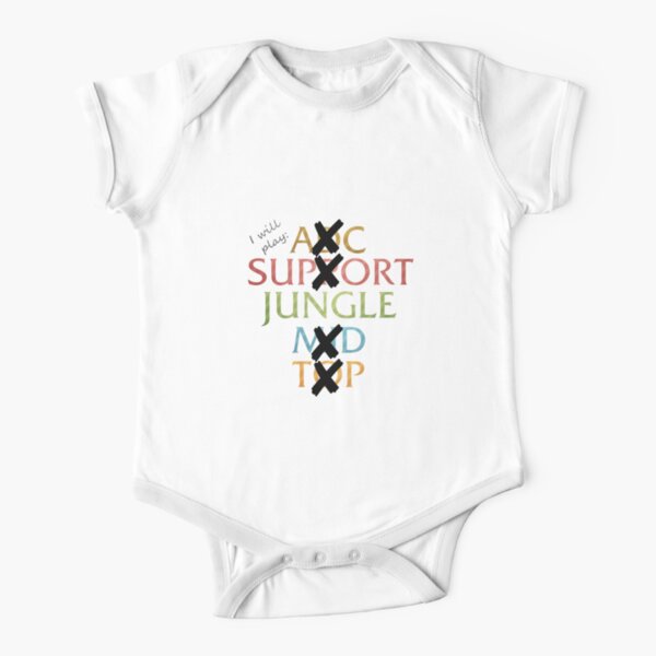 SUPPORT League of Legends' Organic Short-Sleeved Baby Bodysuit