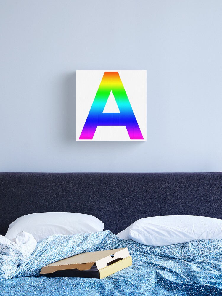 The Letter A - Monogram in Rainbow Gradient Photographic Print for Sale by  Bumblefuzzies