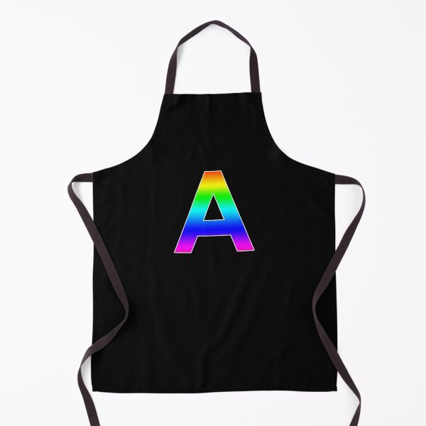 Item preview, The Letter A - Monogram in Rainbow Gradient designed and sold by Bumblefuzzies.