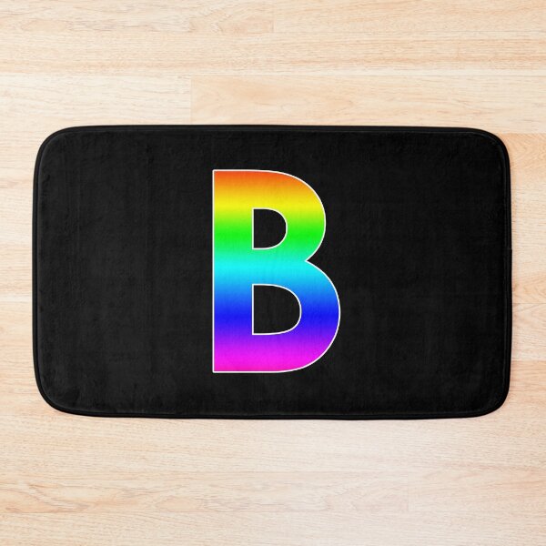 Item preview, The Letter B - Monogram in Rainbow Gradient designed and sold by Bumblefuzzies.