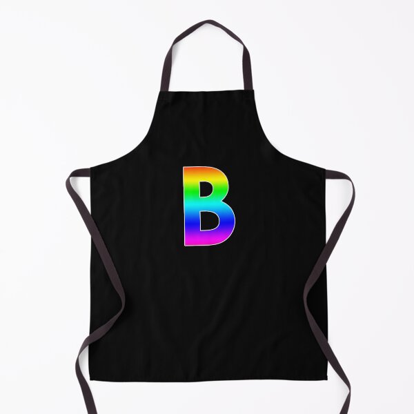 Item preview, The Letter B - Monogram in Rainbow Gradient designed and sold by Bumblefuzzies.