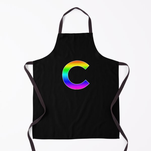 Item preview, The Letter C - Monogram in Rainbow Gradient designed and sold by Bumblefuzzies.