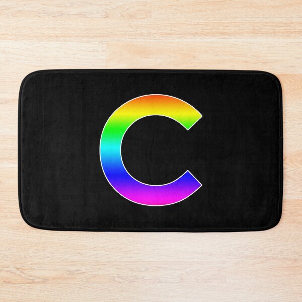 Item preview, The Letter C - Monogram in Rainbow Gradient designed and sold by Bumblefuzzies.