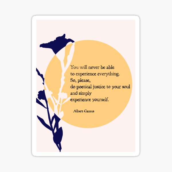 Item preview, Pretty Camus Quote designed and sold by mag-en-stein.