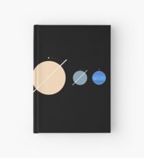 Minimalistic Solar System Hardcover Journal