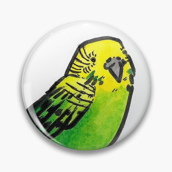 Item preview, Peppy Parakeet Watercolor designed and sold by R.J.MACC || Art and Design.