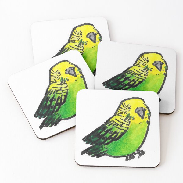 Item preview, Peppy Parakeet Watercolor designed and sold by R.J.MACC || Art and Design.