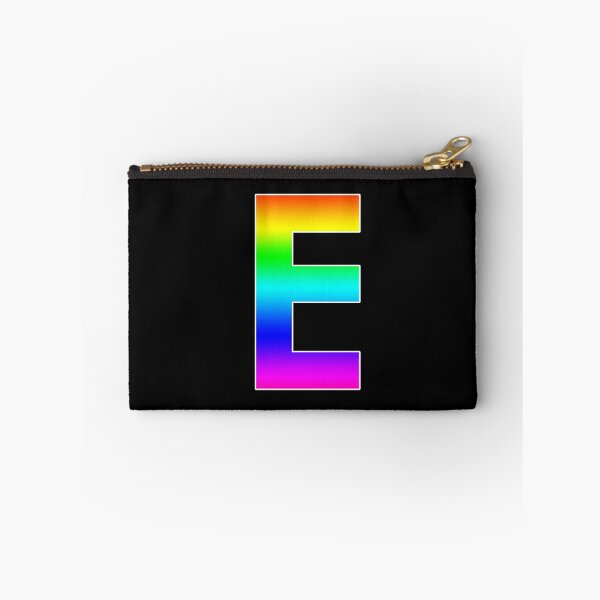 Item preview, The Letter E - Monogram in Rainbow Gradient designed and sold by Bumblefuzzies.