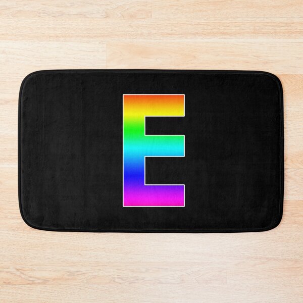 Item preview, The Letter E - Monogram in Rainbow Gradient designed and sold by Bumblefuzzies.