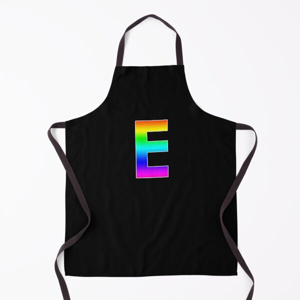 Item preview, The Letter E - Monogram in Rainbow Gradient designed and sold by Bumblefuzzies.