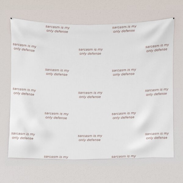 Item preview, Sarcasm is my only defense (orange) designed and sold by emcazalet.