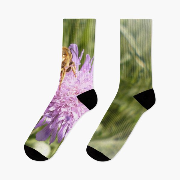 Item preview, Bee on a lilac flower designed and sold by Sabine Straka.