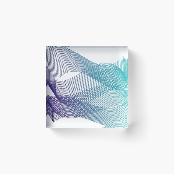 Item preview, Blue Lineart minimalist geometric ocean designed and sold by Carolina Salazar.