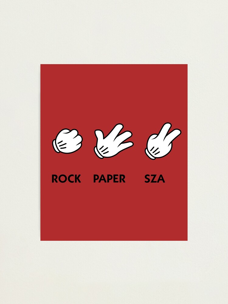 "Rock, Paper, SZA - Daylyt vs. Tay Roc Rap Battle" Photographic Print