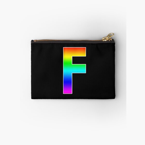 Item preview, The Letter F - Monogram in Rainbow Gradient designed and sold by Bumblefuzzies.