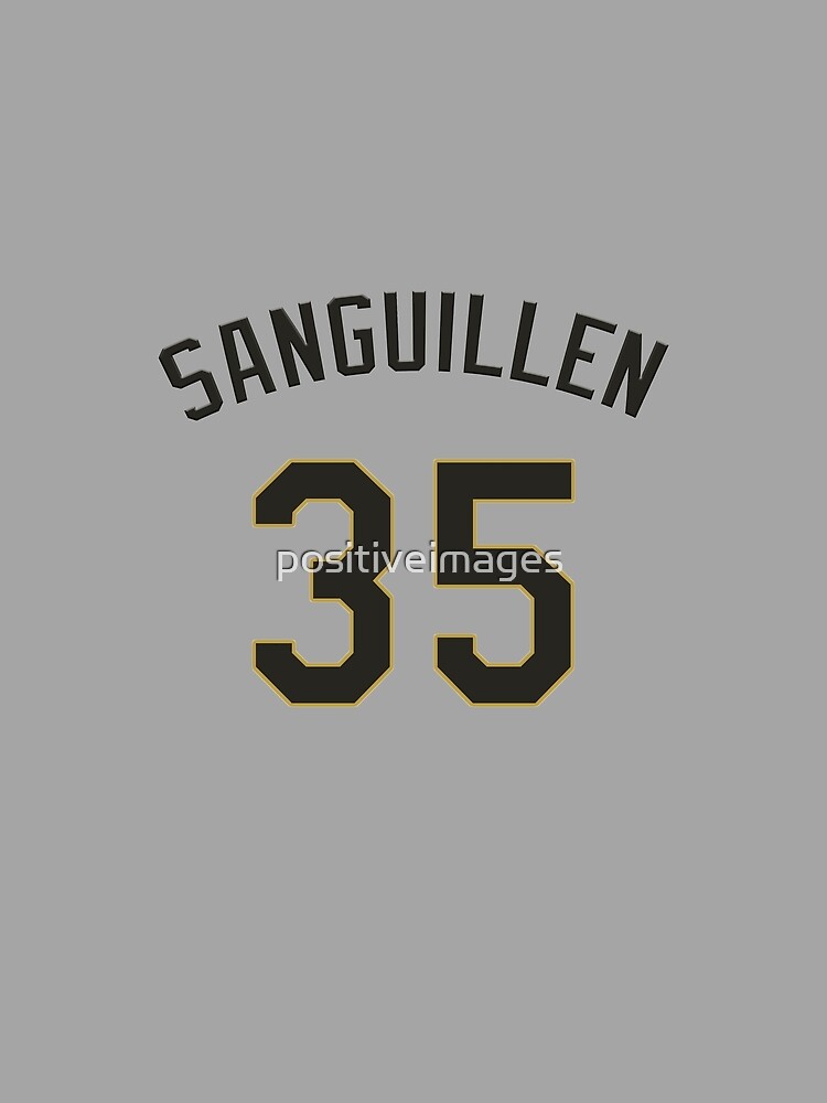 Manny Sanguillen Pirates T-Shirt from Homage. | Gold | Vintage Apparel from Homage.