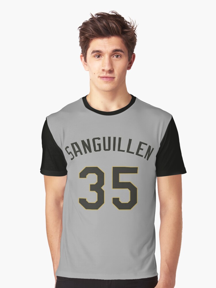 Manny Sanguillen number 35 Pittsburgh Pirates baseball graphic