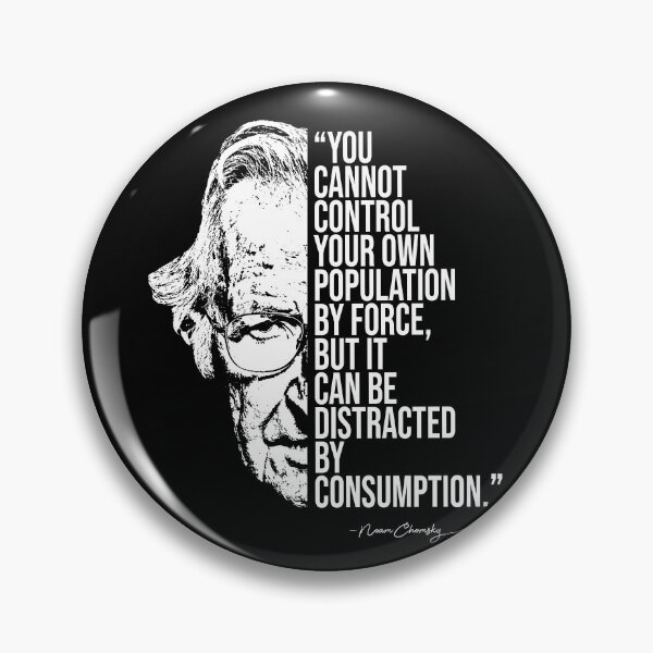 Item preview, Noam Chomsky quote, quotes designed and sold by madkitten.