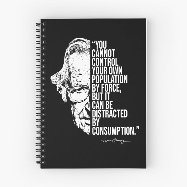 Item preview, Noam Chomsky quote, quotes designed and sold by madkitten.