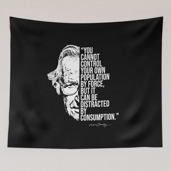 Item preview, Noam Chomsky quote, quotes designed and sold by madkitten.