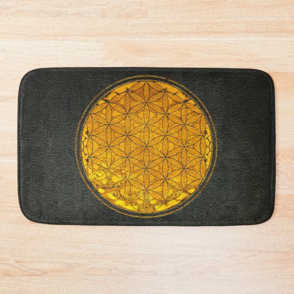Item preview, flower of life gold leather book cover designed and sold by filippobassano.