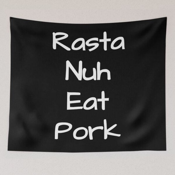 Item preview, Rasta nuh eat Pork  designed and sold by JAMAICAMERCH.