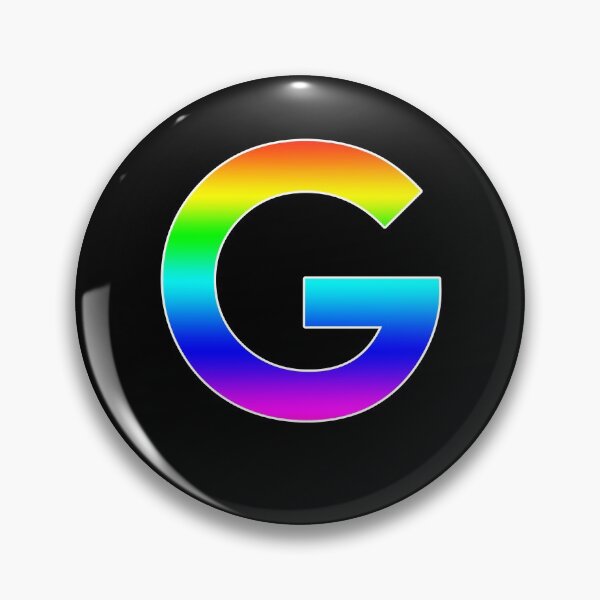 Item preview, The Letter G - Monogram in Rainbow Gradient designed and sold by Bumblefuzzies.
