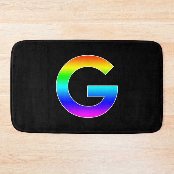 Item preview, The Letter G - Monogram in Rainbow Gradient designed and sold by Bumblefuzzies.