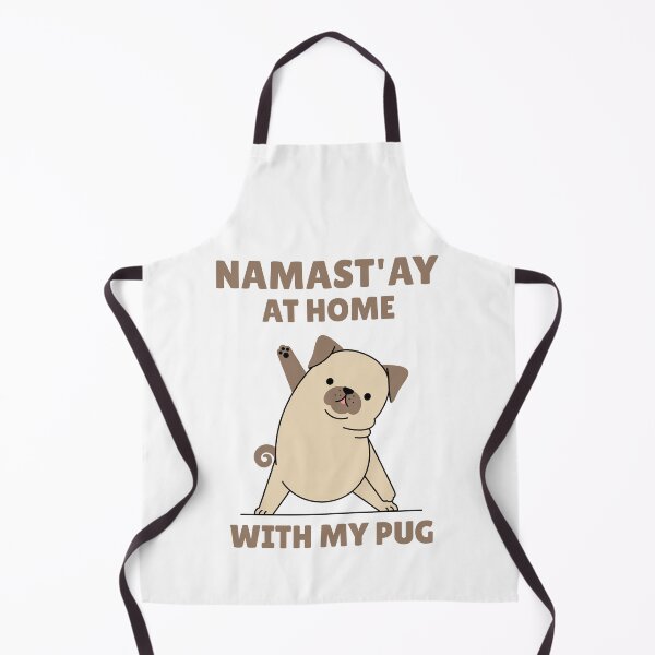 Item preview, Funny yoga dog quarantine - Namastay at home with my pug - Gift for yoga lovers designed and sold by TamGustam.