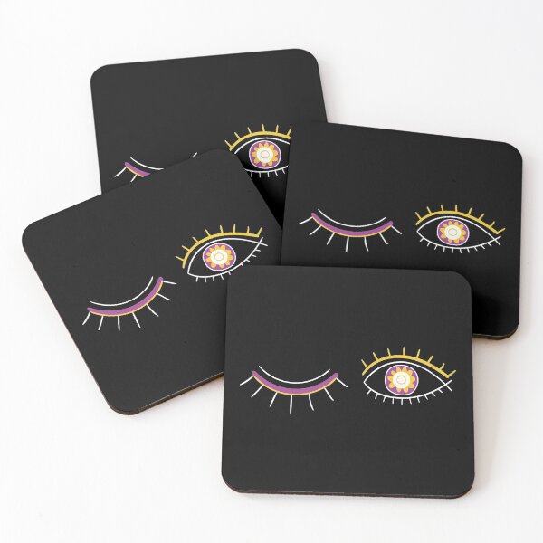 Item preview, Open eyes Close eyes eyelash flower neg designed and sold by Arassa Design.