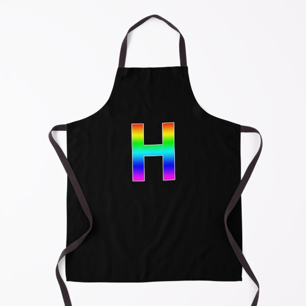 Item preview, The Letter H - Monogram in Rainbow Gradient designed and sold by Bumblefuzzies.