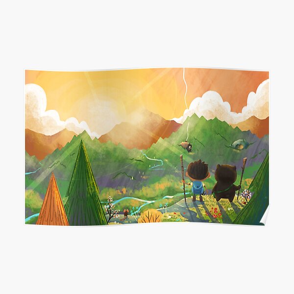 Explorers of the Wild - Overlooking their domain Poster