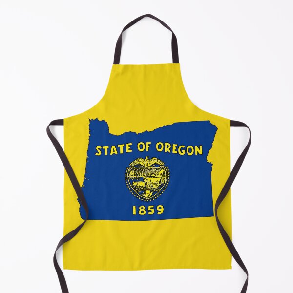 Item preview, Oregon Map with Oregon State Flag designed and sold by Havocgirl.